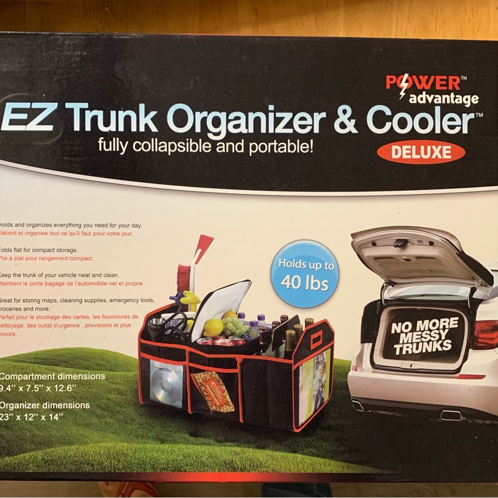 New in box Trunk organizer and cooler